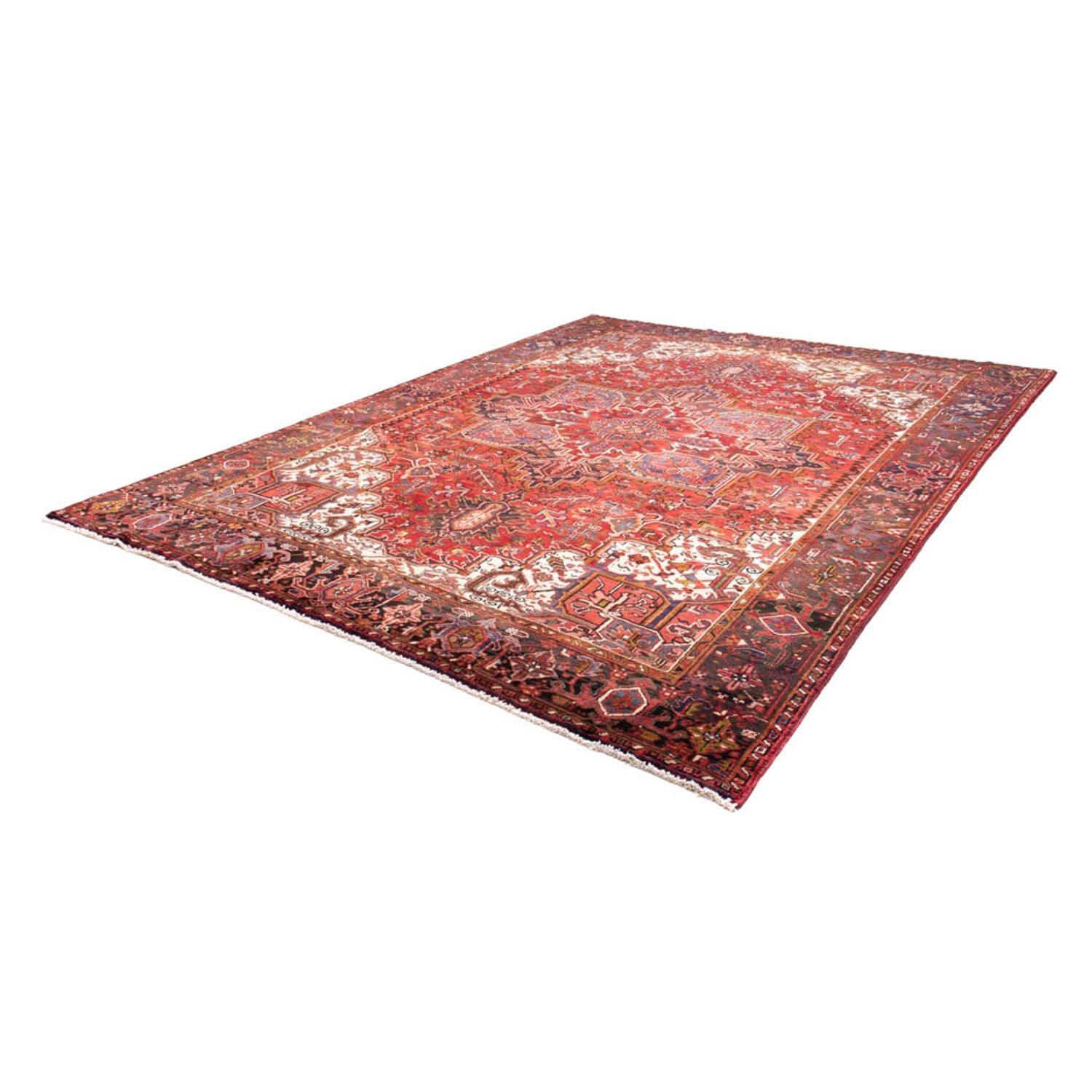 Alfombra persa - Nómada - 345 x 260 cm - rojo oscuro