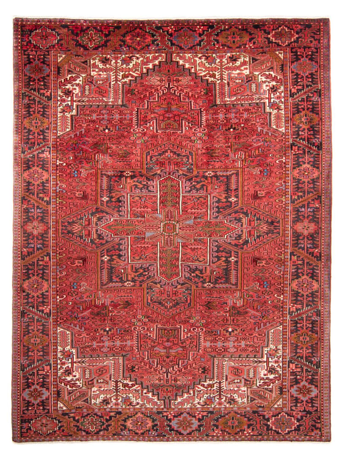 Alfombra persa - Nómada - 345 x 250 cm - rojo oscuro