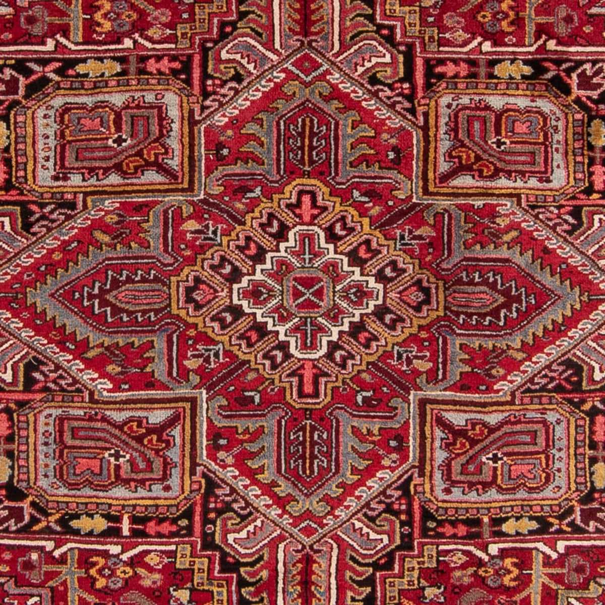 Alfombra persa - Nómada - 345 x 247 cm - rojo oscuro