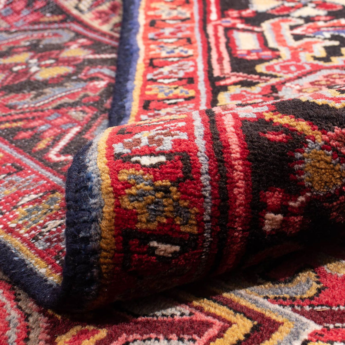 Alfombra persa - Nómada - 345 x 247 cm - rojo oscuro