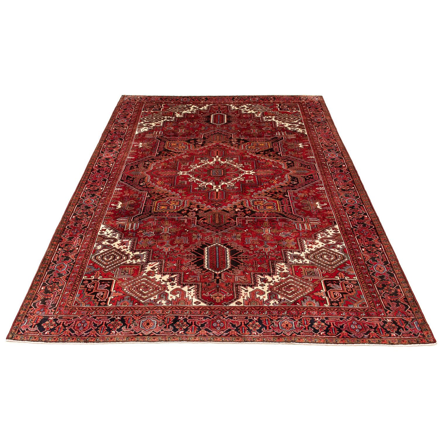Alfombra persa - Nómada - 390 x 300 cm - rojo oscuro