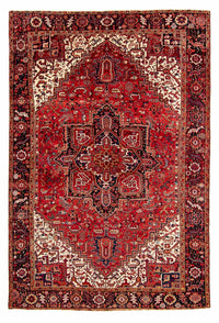 Alfombra persa - Nómada - 384 x 280 cm - rojo oscuro