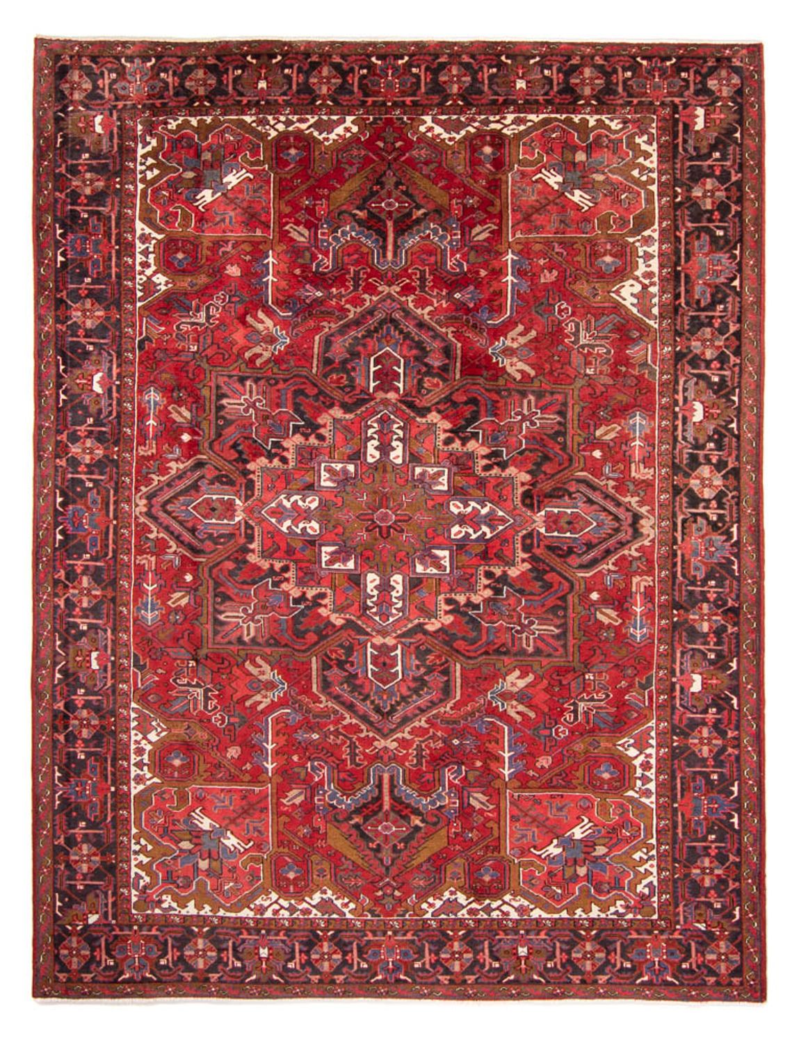 Alfombra persa - Nómada - 326 x 247 cm - rojo oscuro