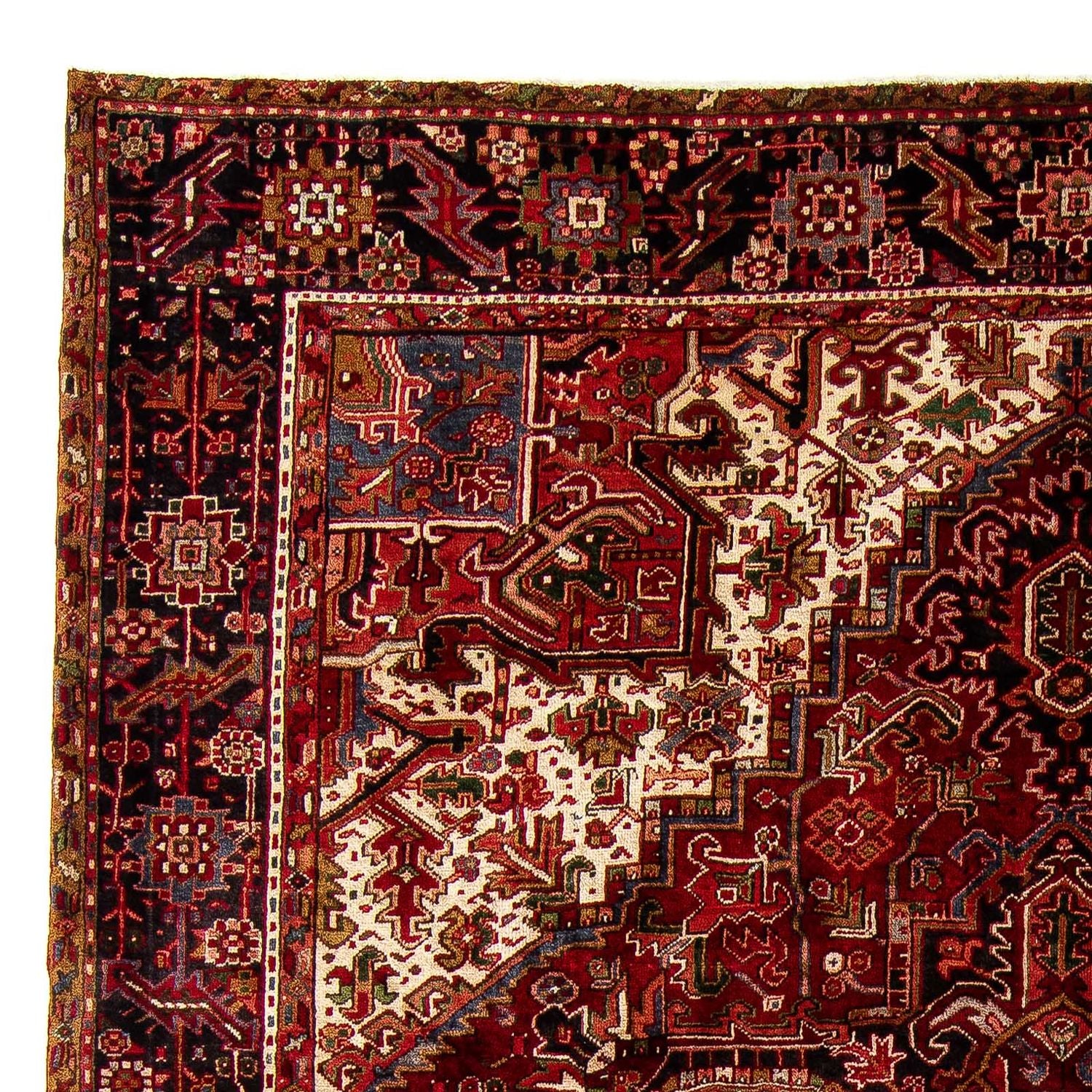 Alfombra persa - Nómada - 388 x 300 cm - rojo oscuro