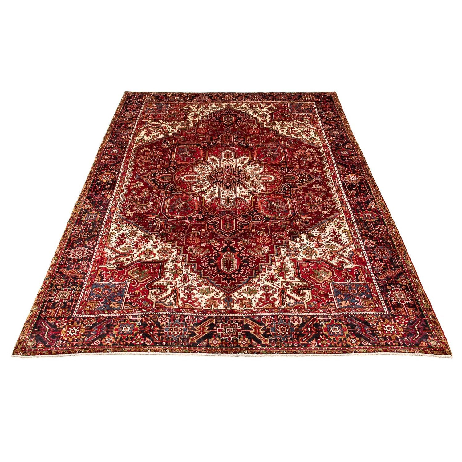 Alfombra persa - Nómada - 388 x 300 cm - rojo oscuro