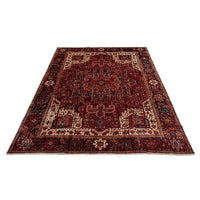 Alfombra persa - Nómada - 450 x 352 cm - rojo oscuro