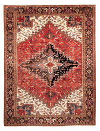 Alfombra persa - Nómada - 331 x 248 cm - rojo oscuro