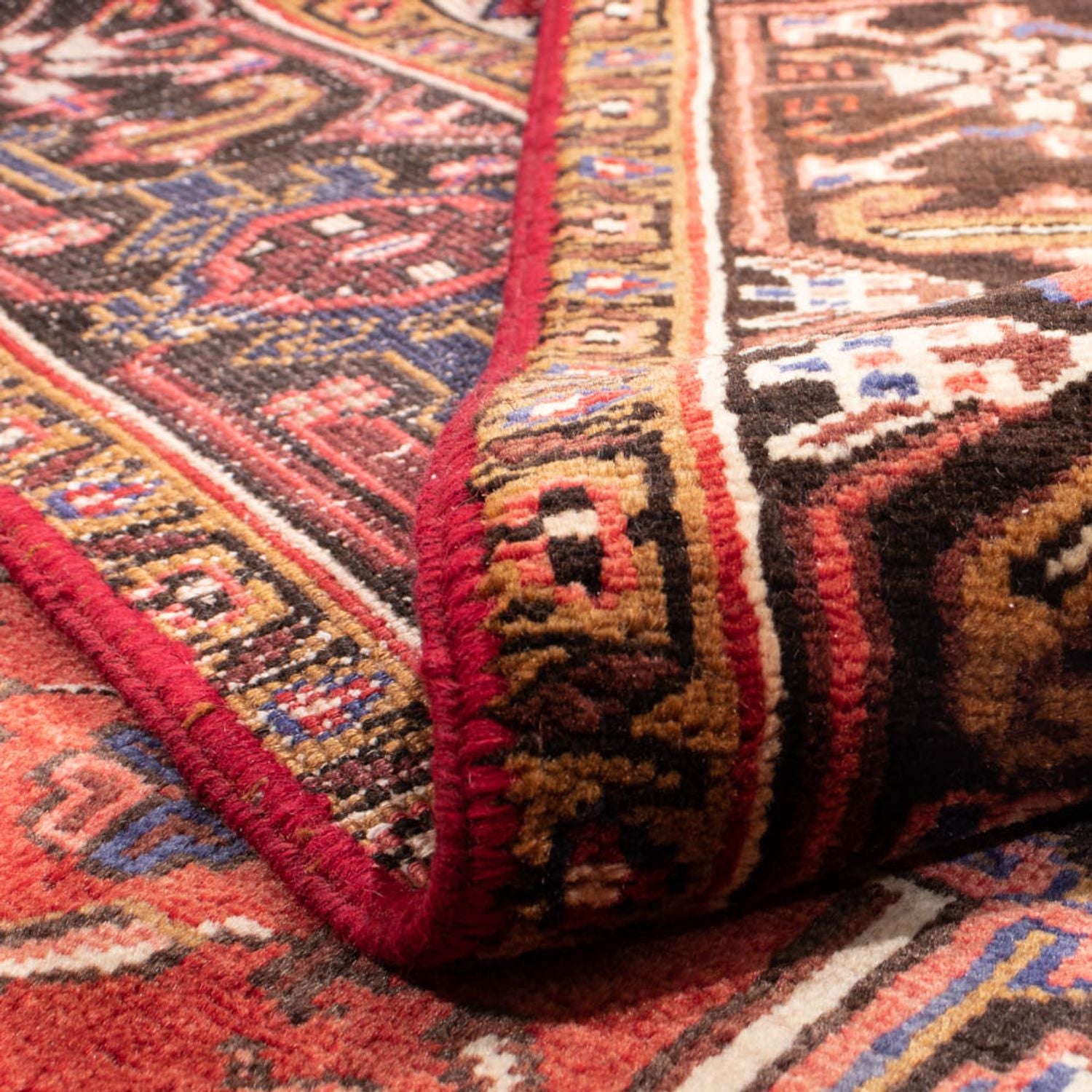 Alfombra persa - Nómada - 331 x 248 cm - rojo oscuro