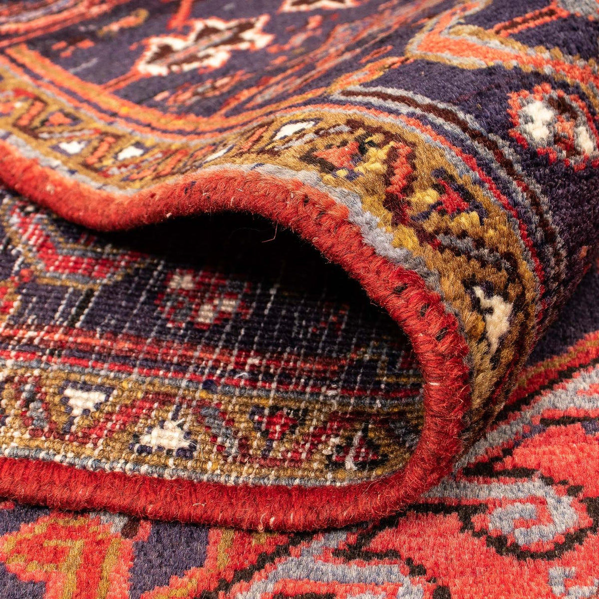 Alfombra persa - Nómada - 428 x 315 cm - rojo oscuro