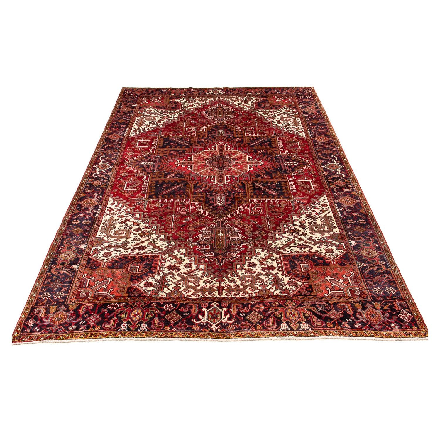 Alfombra persa - Nómada - 428 x 315 cm - rojo oscuro