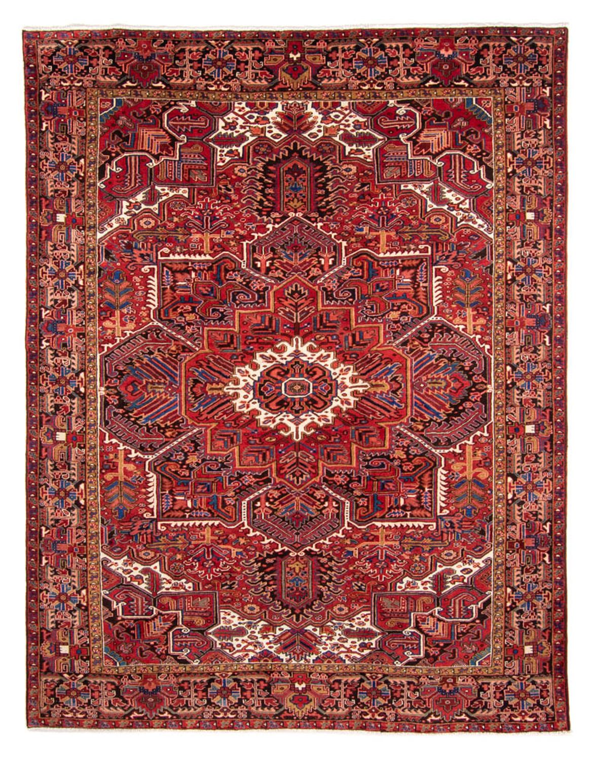 Alfombra persa - Nómada - 330 x 250 cm - rojo oscuro