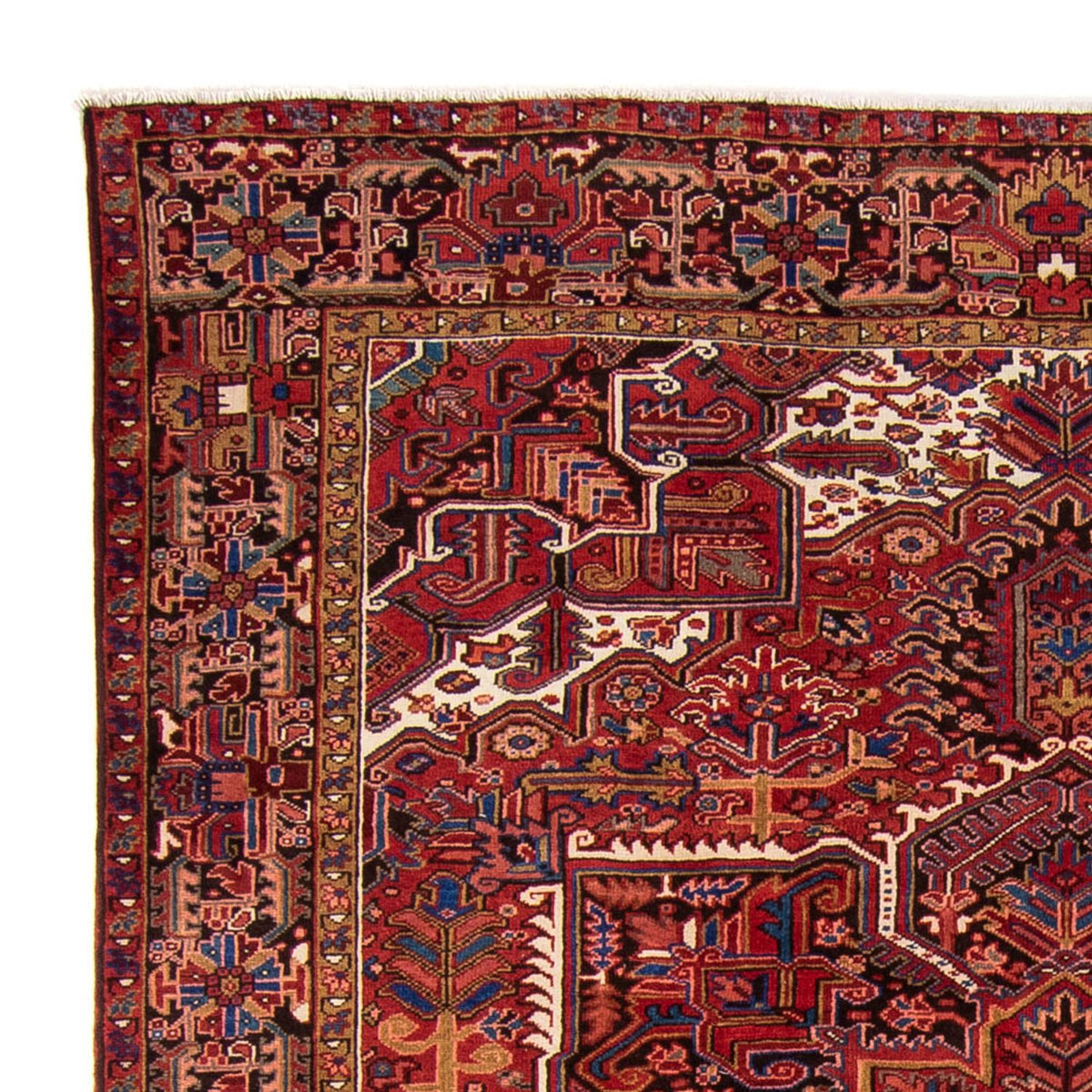 Alfombra persa - Nómada - 330 x 250 cm - rojo oscuro