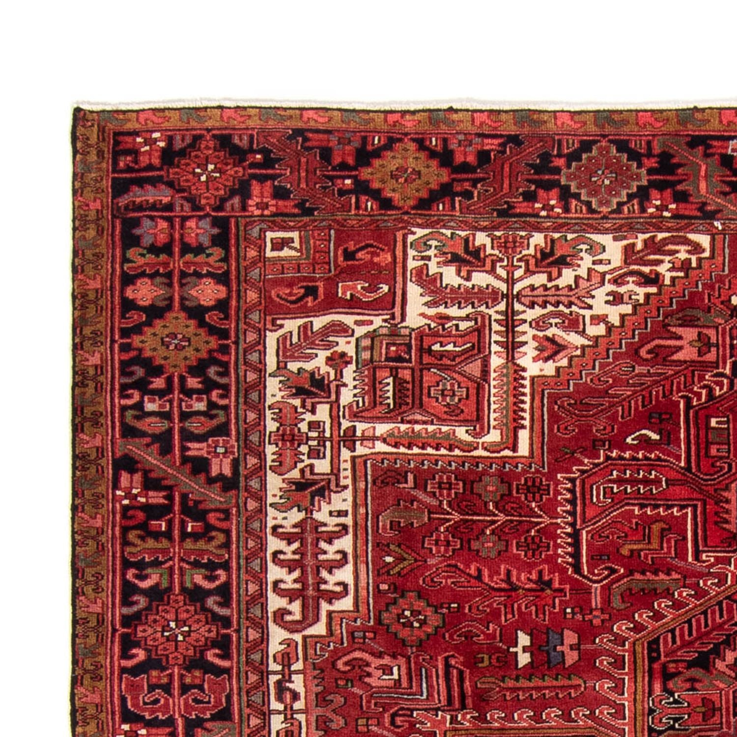 Alfombra persa - Nómada - 338 x 245 cm - rojo oscuro