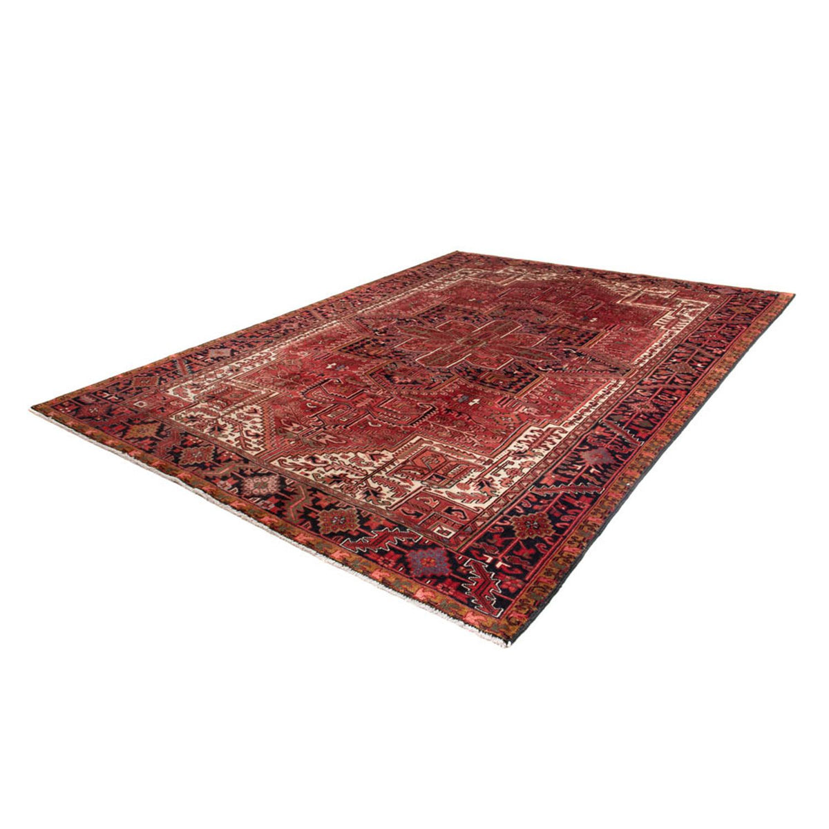 Alfombra persa - Nómada - 338 x 245 cm - rojo oscuro