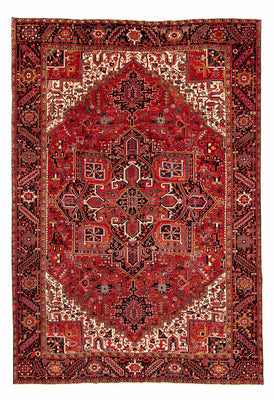 Alfombra persa - Nómada - 382 x 286 cm - rojo oscuro