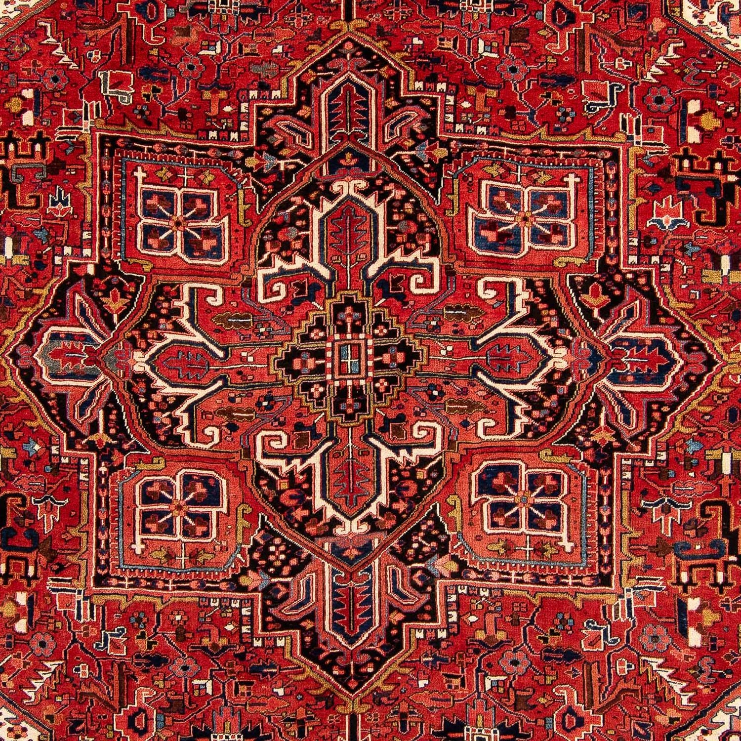Alfombra persa - Nómada - 382 x 286 cm - rojo oscuro