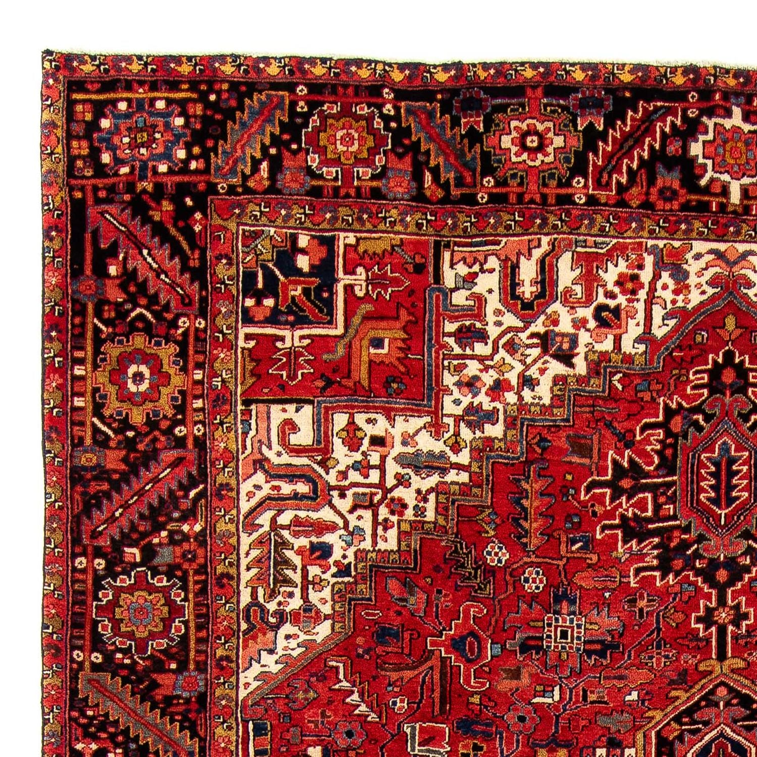 Alfombra persa - Nómada - 382 x 286 cm - rojo oscuro