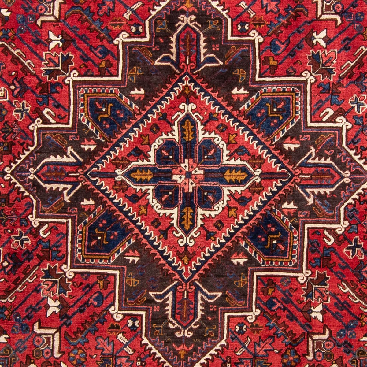 Alfombra persa - Nómada - 337 x 240 cm - rojo oscuro