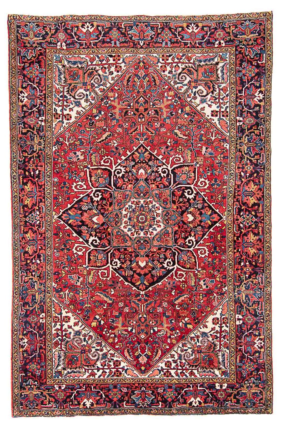 Alfombra persa - Nómada - 344 x 240 cm - rojo claro