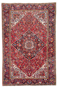 Alfombra persa - Nómada - 344 x 240 cm - rojo claro