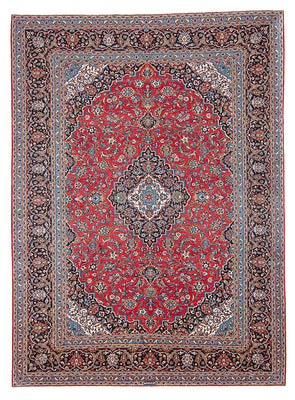 Alfombra persa - Keshan - 400 x 398 cm - rojo