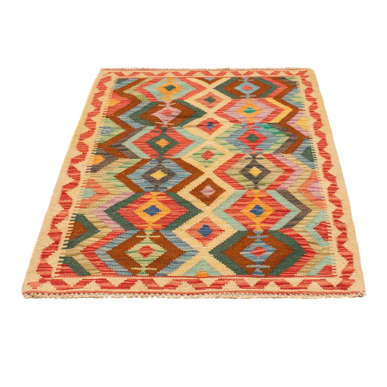 Alfombra Kelim - Splash - 125 x 80 cm - multicolor