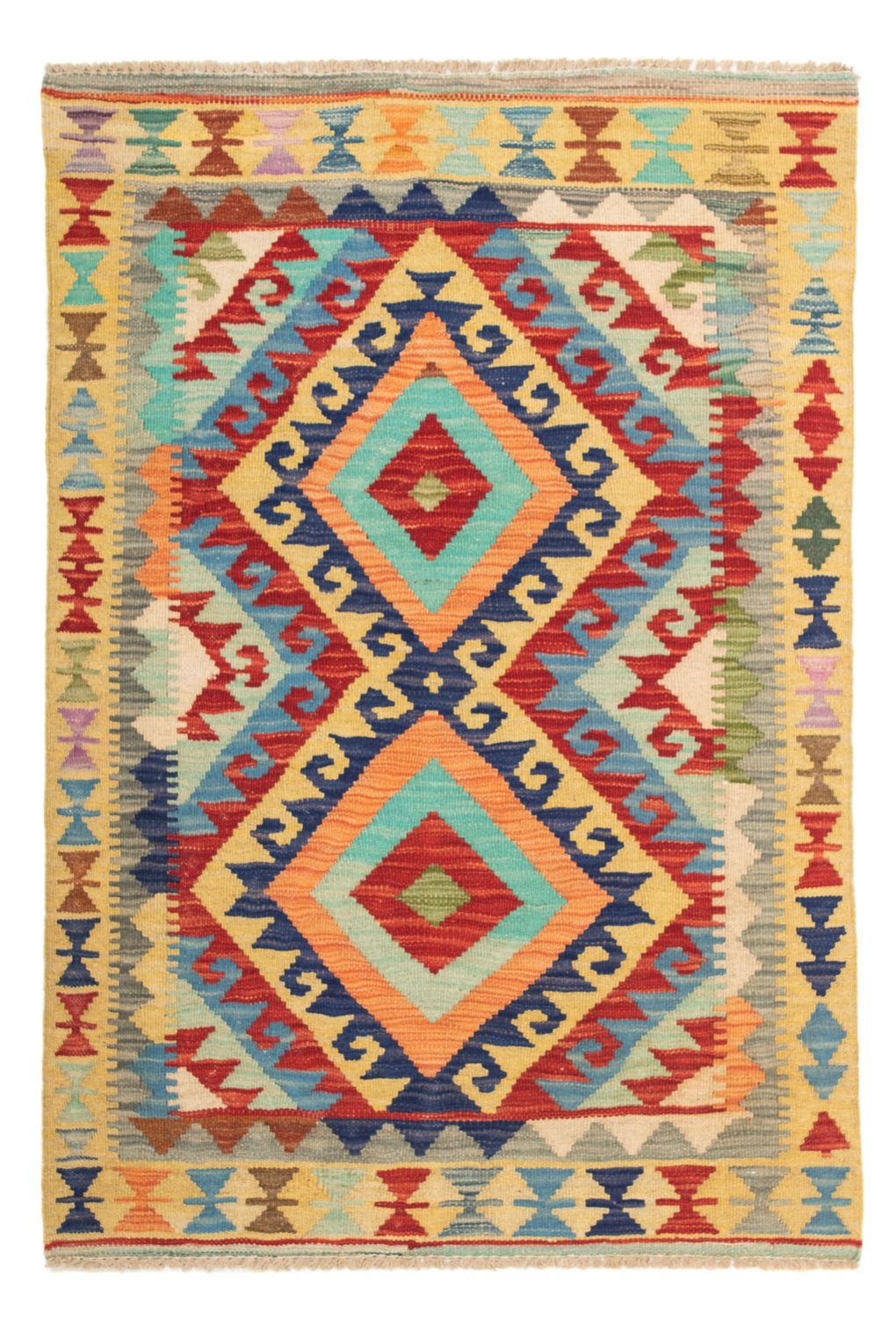Alfombra Kelim - Splash - 125 x 80 cm - multicolor