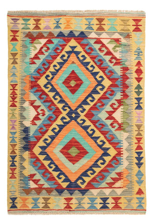 Alfombra Kelim - Splash - 125 x 80 cm - multicolor