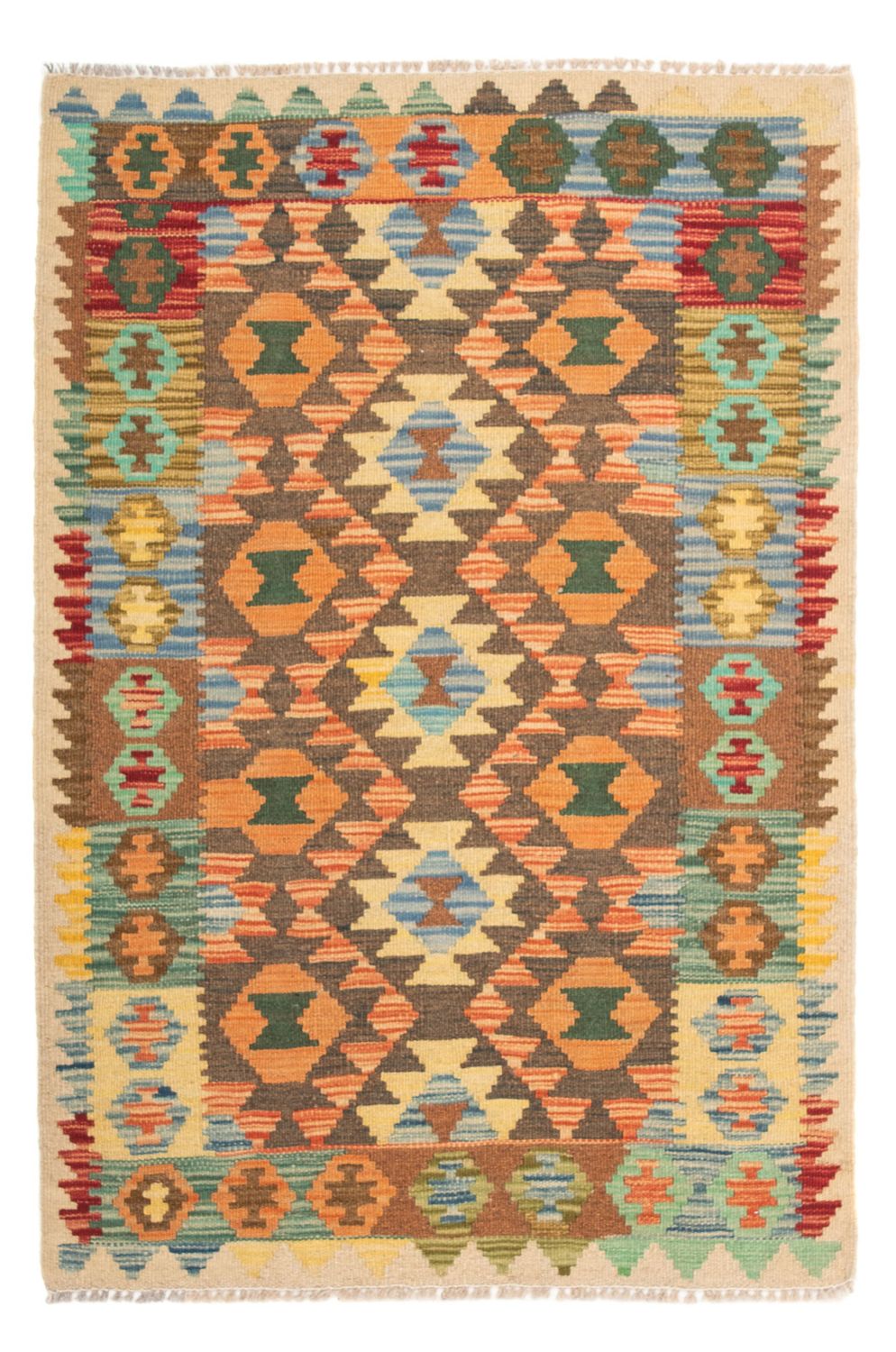 Alfombra Kelim - Splash - 125 x 80 cm - multicolor