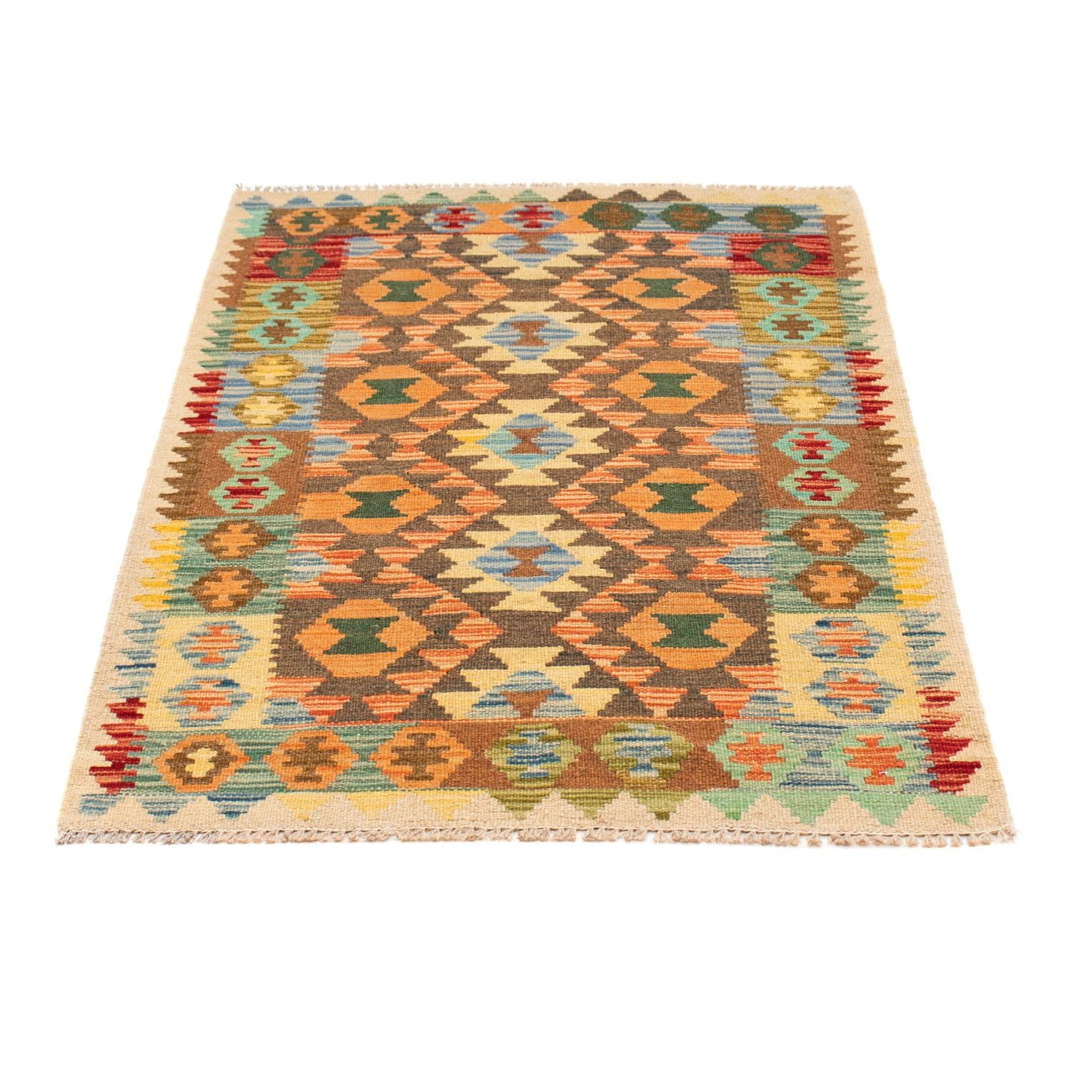 Alfombra Kelim - Splash - 125 x 80 cm - multicolor