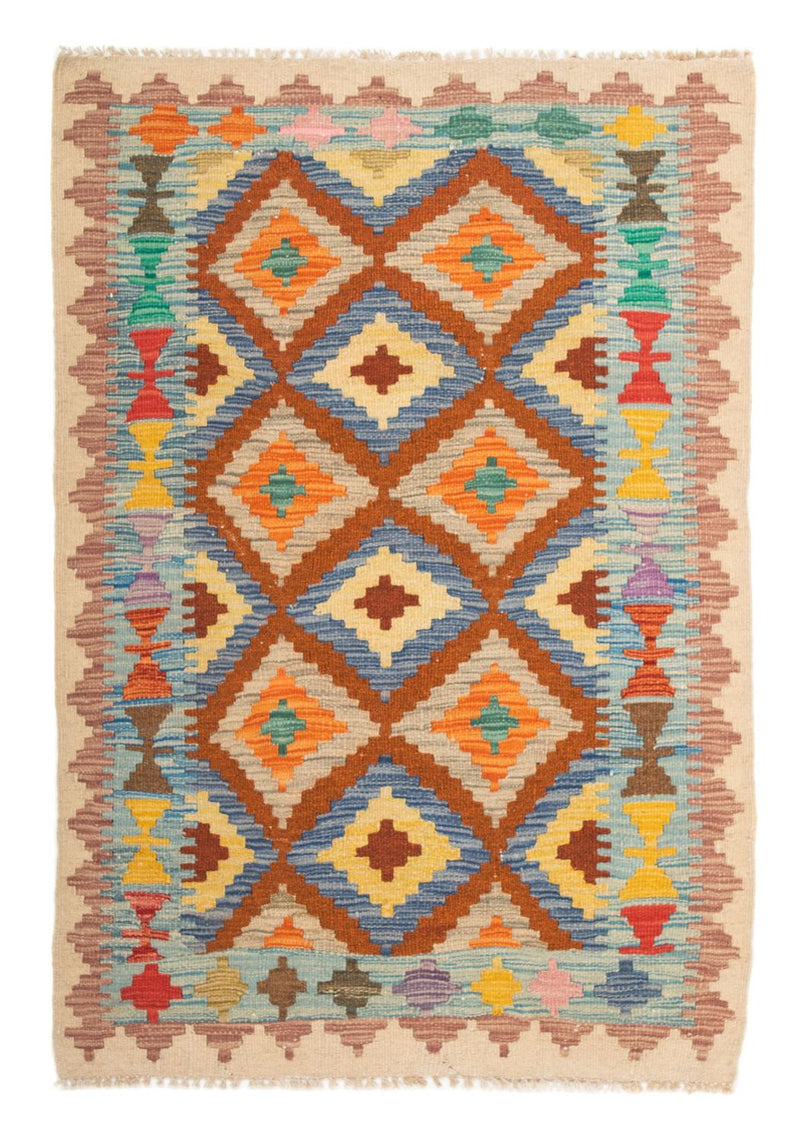 Alfombra Kelim - Splash - 125 x 80 cm - multicolor