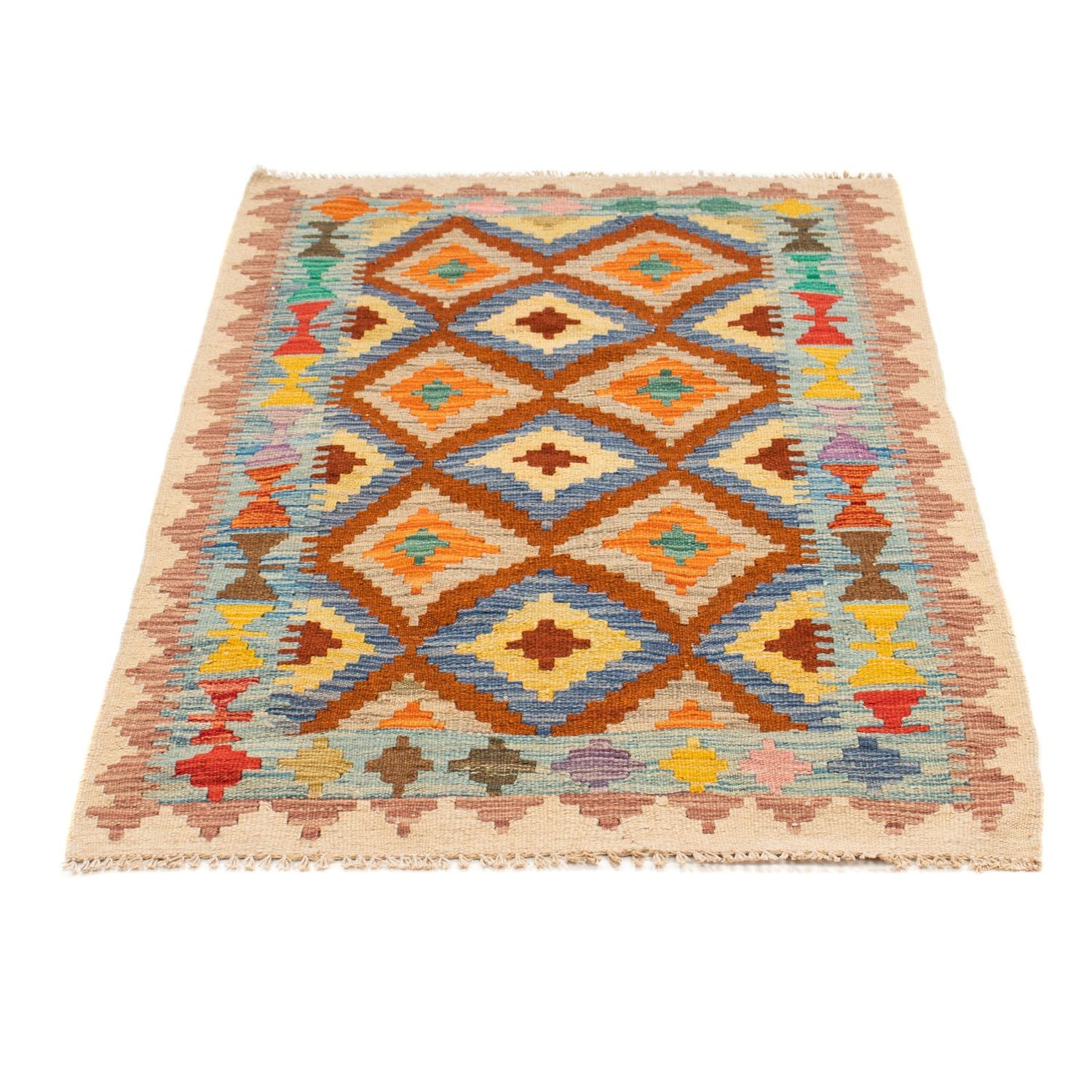 Alfombra Kelim - Splash - 125 x 80 cm - multicolor