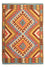 Alfombra Kelim - Splash - 121 x 85 cm - multicolor