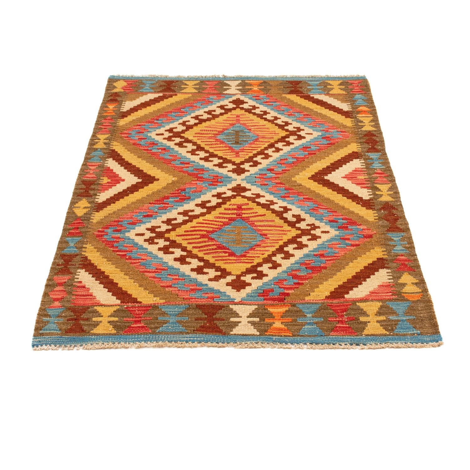 Alfombra Kelim - Splash - 121 x 85 cm - multicolor