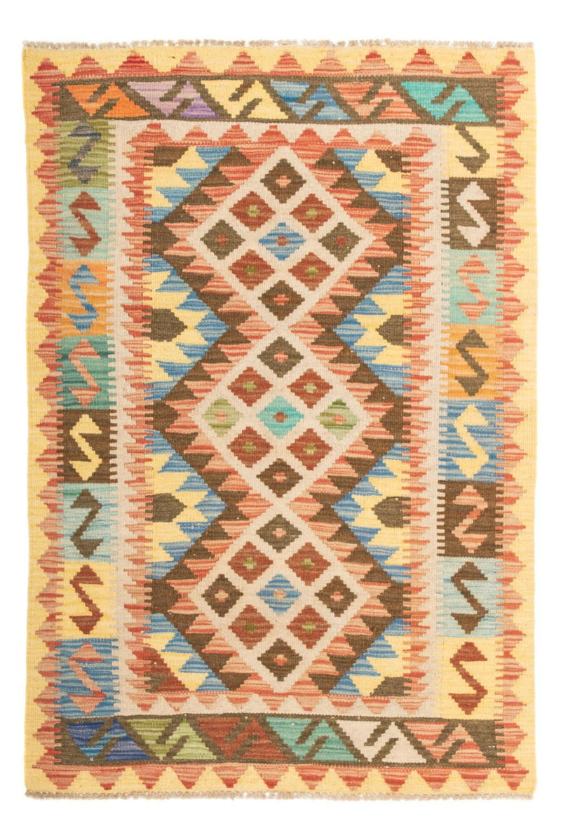 Alfombra Kelim - Splash - 124 x 86 cm - multicolor