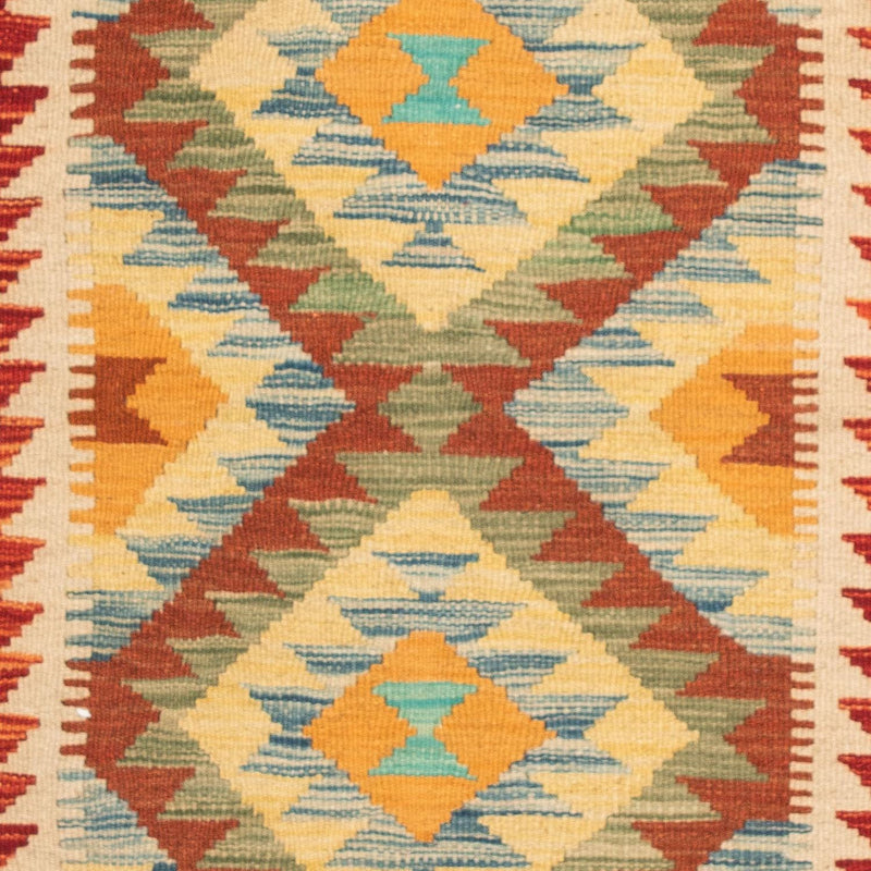 Alfombra Kelim - Splash - 124 x 86 cm - multicolor