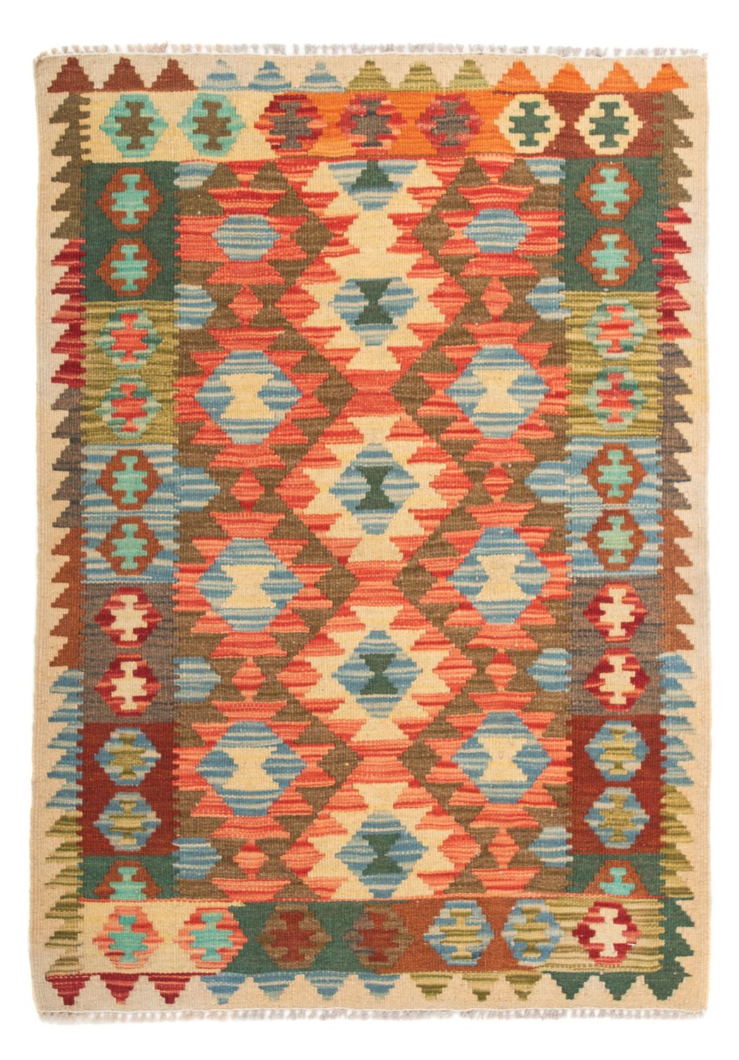Alfombra Kelim - Splash - 125 x 80 cm - multicolor