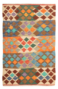 Alfombra Kelim - Splash - 125 x 80 cm - multicolor