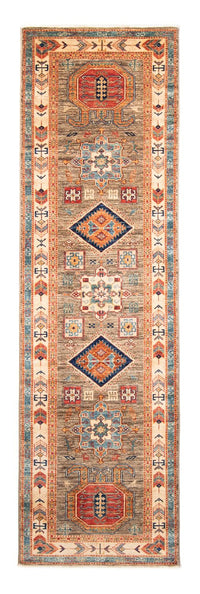 Alfombra de pasillo Alfombra Ziegler - Kazak - 249 x 73 cm - marrón claro