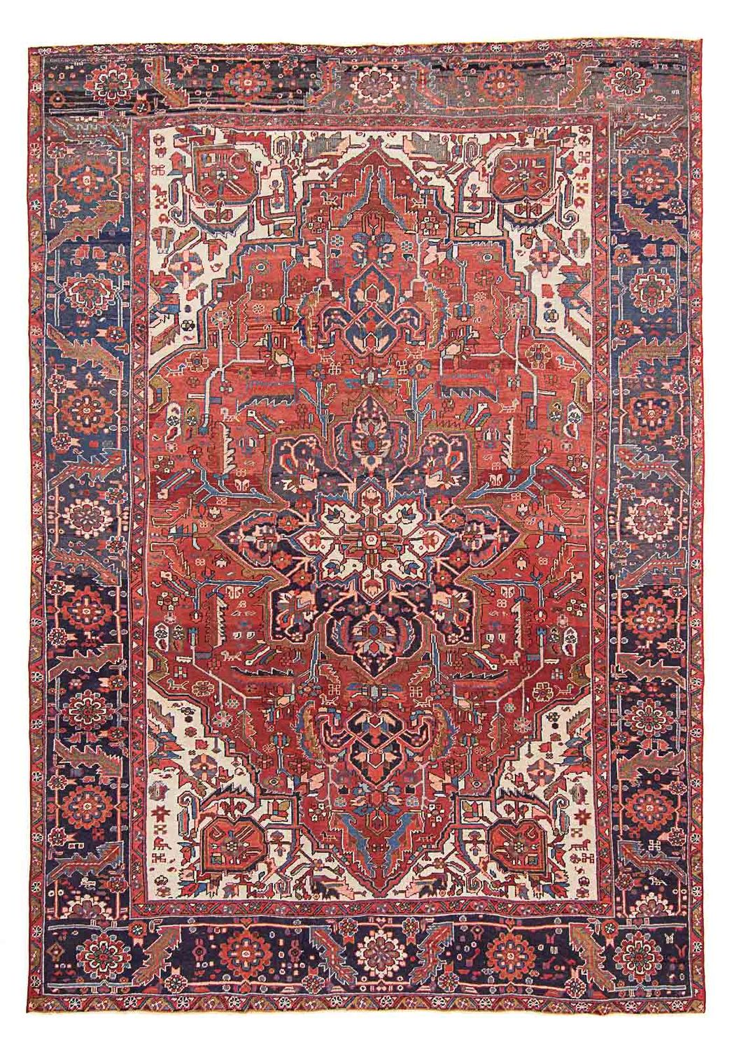 Alfombra persa - Nómada - 362 x 258 cm - rojo claro