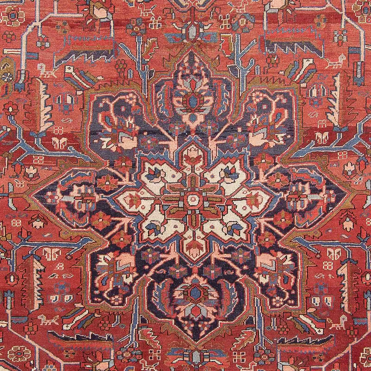 Alfombra persa - Nómada - 362 x 258 cm - rojo claro