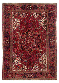 Alfombra persa - Nómada - 347 x 244 cm - rojo oscuro