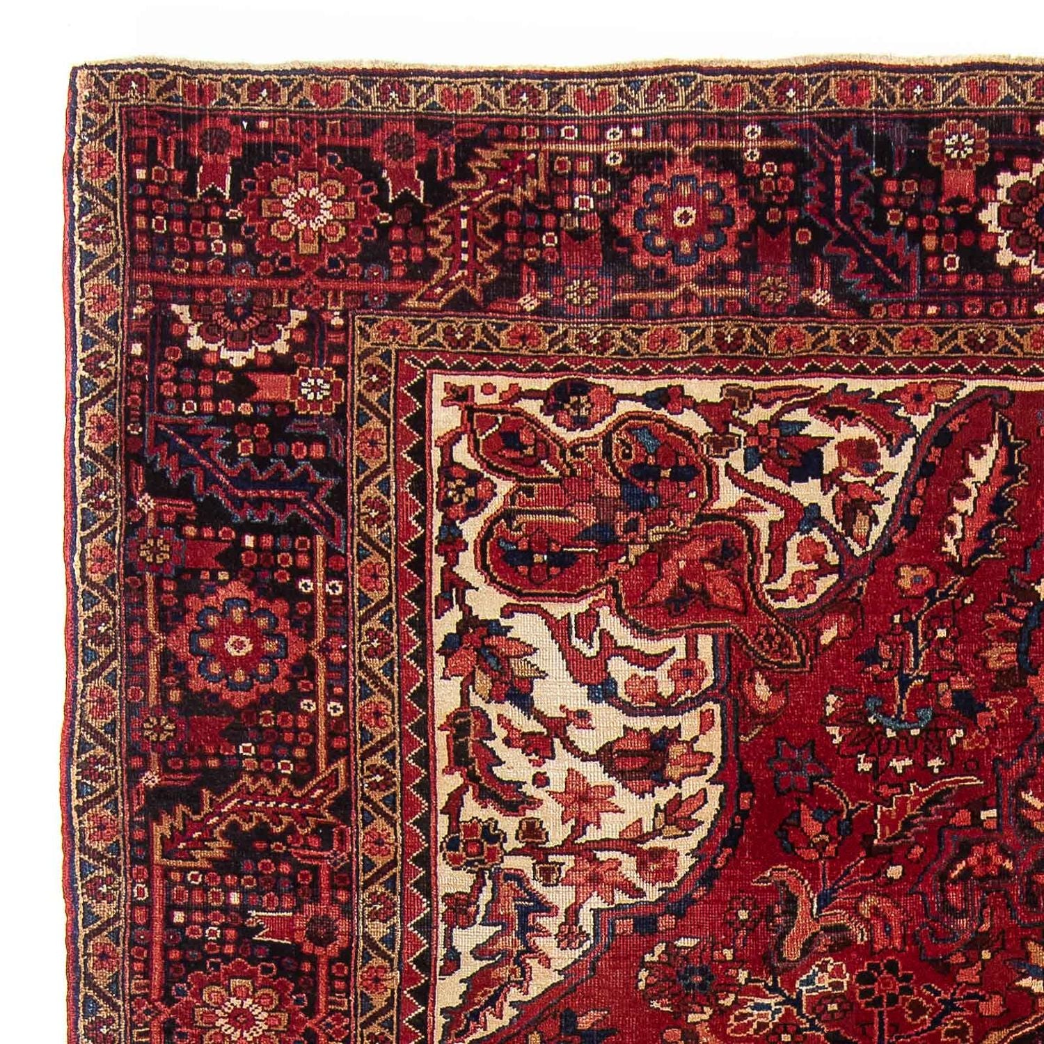 Alfombra persa - Nómada - 347 x 244 cm - rojo oscuro