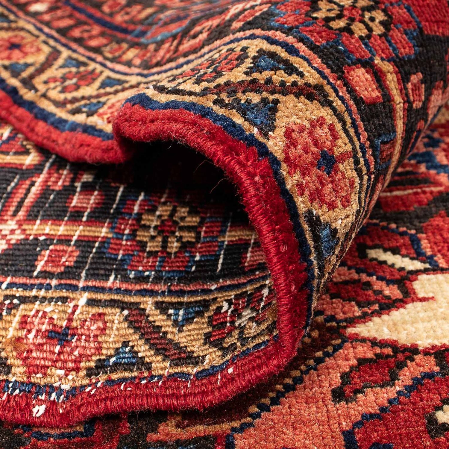 Alfombra persa - Nómada - 347 x 244 cm - rojo oscuro