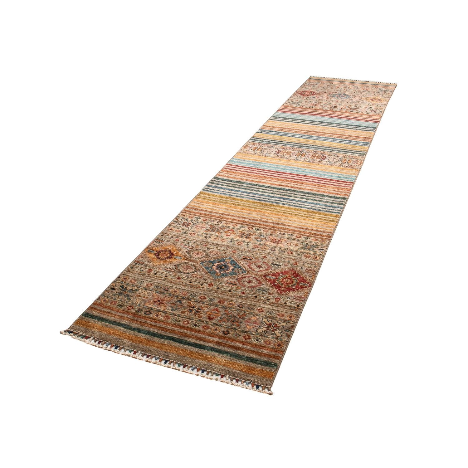 Alfombra de pasillo Alfombra Ziegler - 396 x 77 cm - multicolor