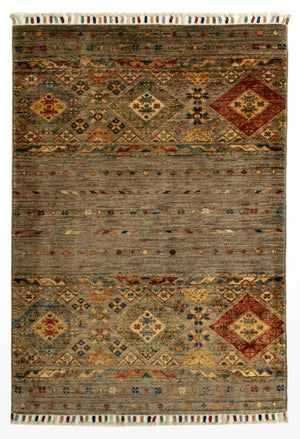 Alfombra Ziegler - Moderna - 114 x 80 cm - marrón oscuro
