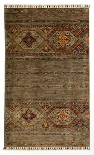 Alfombra Ziegler - Moderna - 124 x 74 cm - marrón oscuro