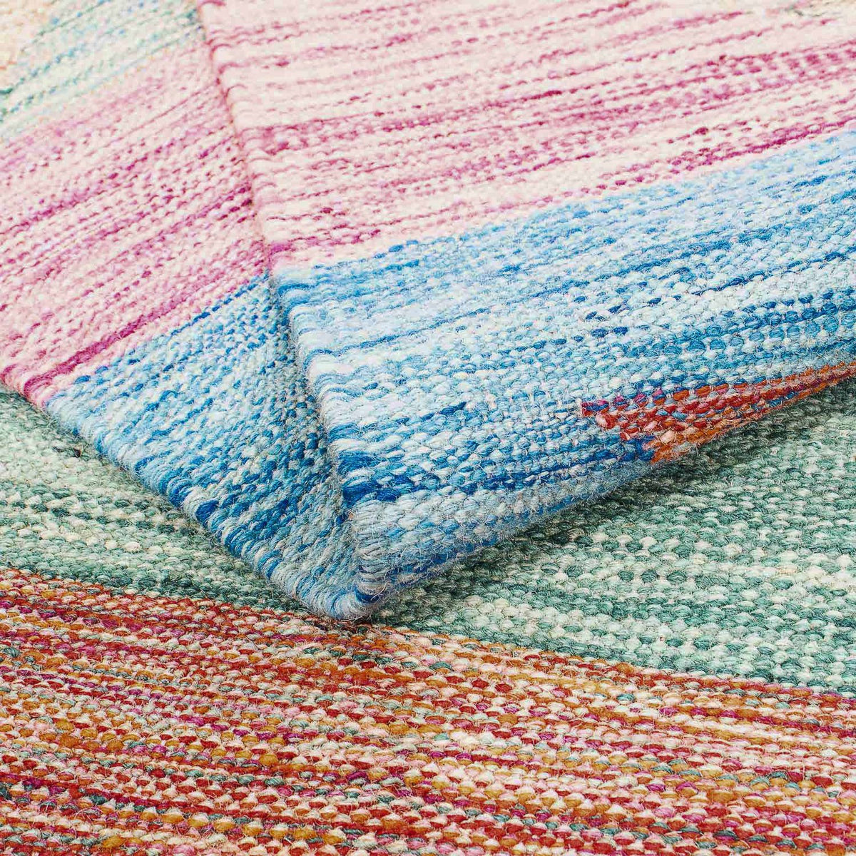 Alfombra Kelim - Splash - 244 x 159 cm - multicolor