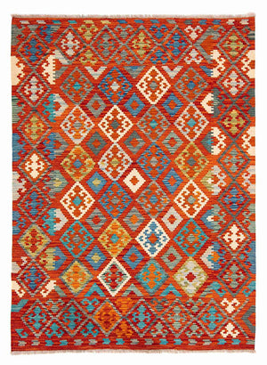 Alfombra Kelim - Splash - 226 x 170 cm - multicolor