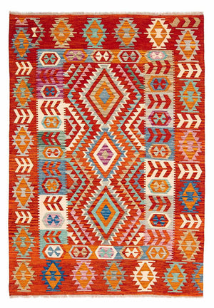 Alfombra Kelim - Splash - 236 x 170 cm - multicolor